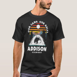 Camiseta Nuestro campamento Nuestras Reglas Addison Camping