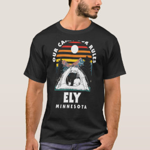 Camiseta Nuestro campamento nuestras reglas: Ely Camping Mi