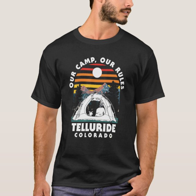 Camiseta Nuestro campamento nuestras reglas Telluria Campin (Anverso)