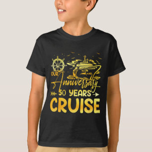 Camiseta Nuestro crucero de aniversario de bodas número 50