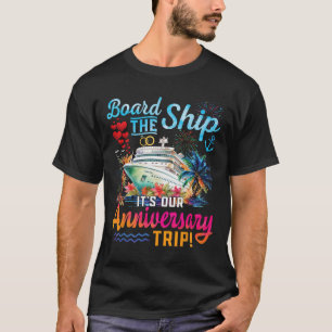 Camiseta Nuestro Crucero de Aniversario Esposo Esposa Parej