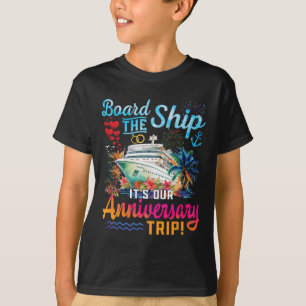 Camiseta Nuestro Crucero de Aniversario Esposo Esposa Parej