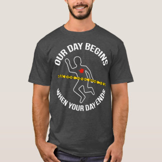 Camiseta Nuestro día comienza cuando tu día termina la esce