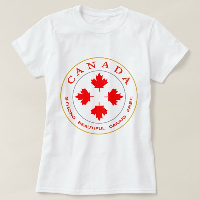 Camiseta Nuestro emblema de Canadá (Diseño del anverso)