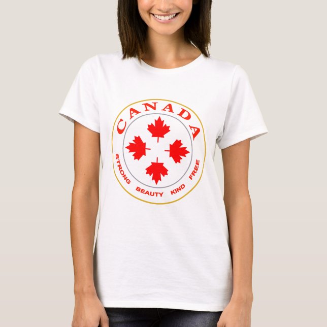 Camiseta Nuestro emblema de Canadá (Anverso)