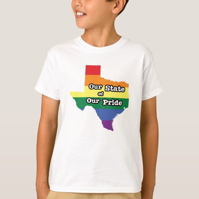 Camiseta Nuestro estado de orgullo| Texas (Anverso)