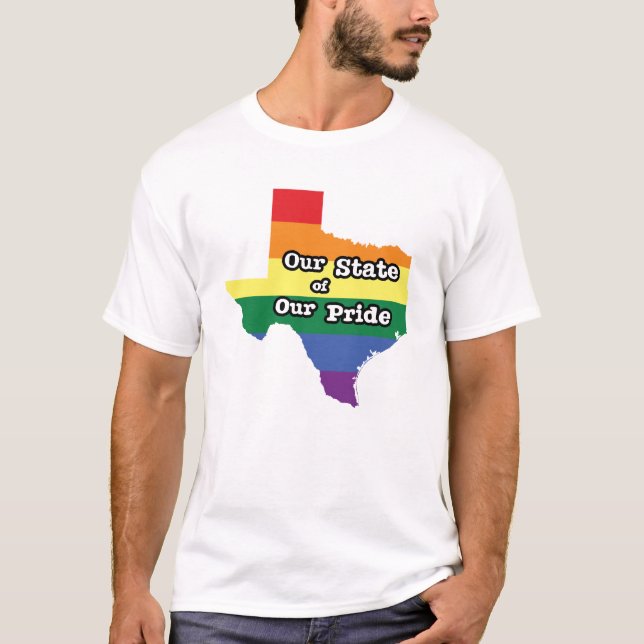 Camiseta Nuestro estado de orgullo| Texas (Anverso)