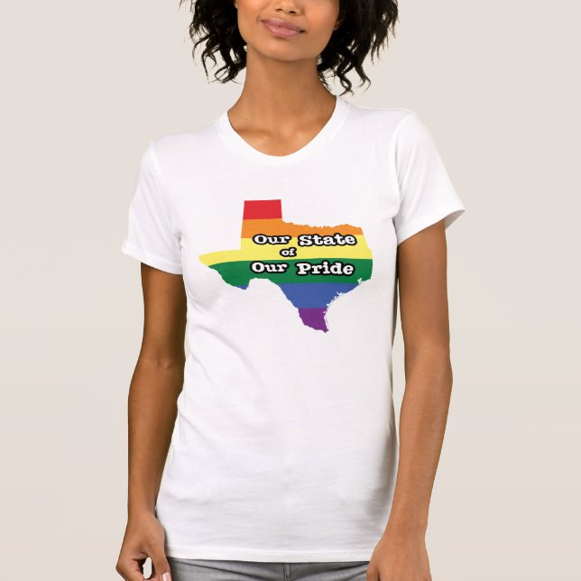 Camiseta Nuestro estado de orgullo| Texas (Anverso)