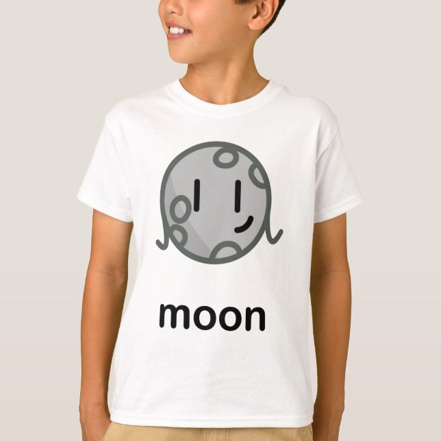 Camiseta Nuestro gran sistema solar de grasa - Luna (Anverso)