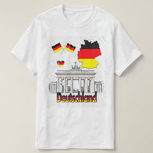 Camiseta NUESTRO HOGAR - colección de diseño ALEMANIA (Diseño del anverso)