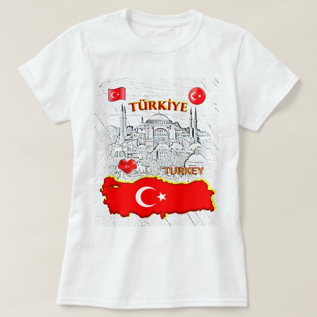 Camiseta NUESTRO HOGAR - colección de diseño TURQUÍA (Diseño del anverso)