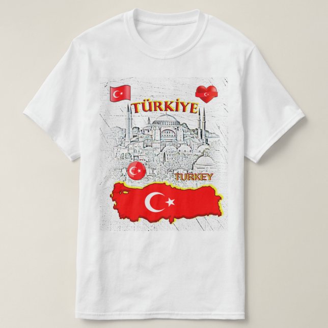 Camiseta NUESTRO HOGAR - colección de diseño TURQUÍA (Diseño del anverso)