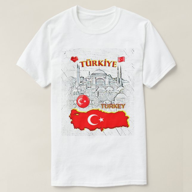 Camiseta NUESTRO HOGAR - colección de diseño TURQUÍA (Diseño del anverso)