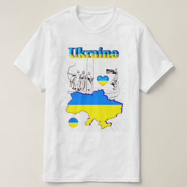 Camiseta NUESTRO HOGAR - colección de diseño UCRANIA (Diseño del anverso)
