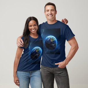 Camiseta Nuestro hogar zafiro en el espacio