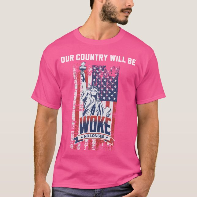 Camiseta Nuestro país ya no estará a favor de Trump 2025 (Anverso)