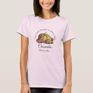 Camiseta Nuestro pequeño Chica rosado de calabaza   Mamá de