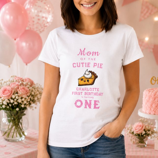 Camiseta Nuestro Pequeño Cumpleaños de Pi Día 1er Cumpleaño (Our Little Cutie Pi Day 1st Birthday T-Shirt)
