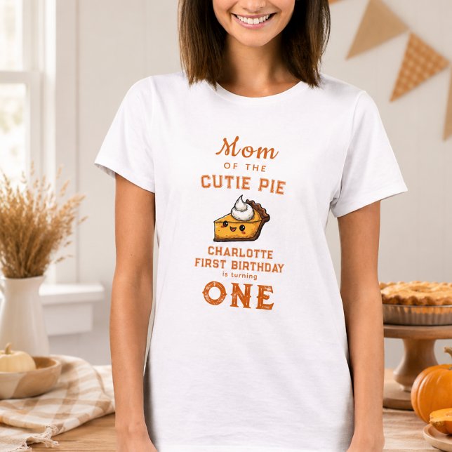 Camiseta Nuestro Pequeño Pastelito Cumpleaños Día Pi 1er Cu (Our Little Cutie Pi Day 1st Birthday T-Shirt)