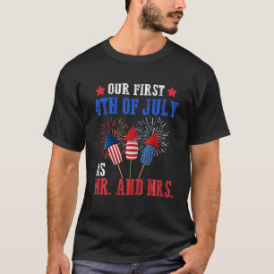 Camiseta Nuestro Primer 4 De Julio Como Sra. Patriot Couple