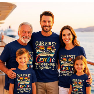 Camiseta Nuestro Primer Crucero 2026 Creando Recuerdos Junt