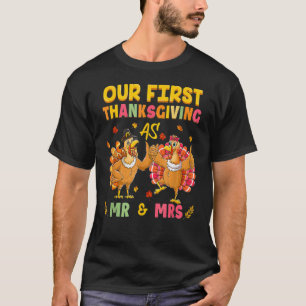 Camiseta Nuestro Primer Día De Acción De Gracias Sr. Y Sra.