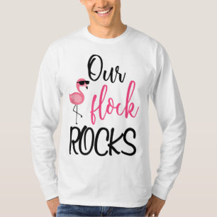 Camiseta Nuestro rebaño roca flamenco Regalo del Día de la 
