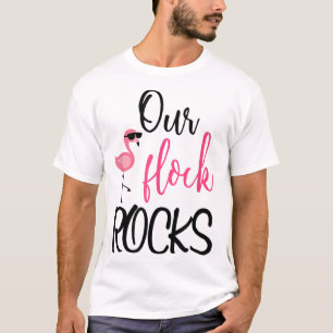 Camiseta Nuestro rebaño roca flamenco Regalo del Día de la