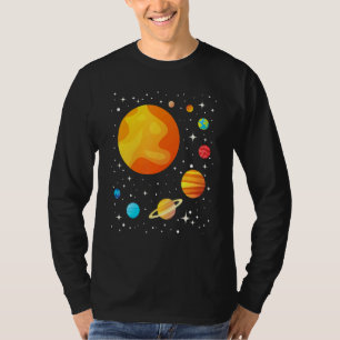 Camiseta Nuestro Sistema Solar Astronomía Galaxia Ciencias