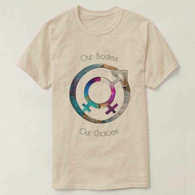 Camiseta Nuestros Cuerpos Nuestras Elecciones 01 (Diseño del anverso)