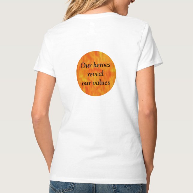 Camiseta Nuestros héroes (Reverso)