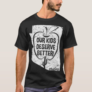 Camiseta Nuestros Niños Merecen Un Mejor Rojo Para Las Muje