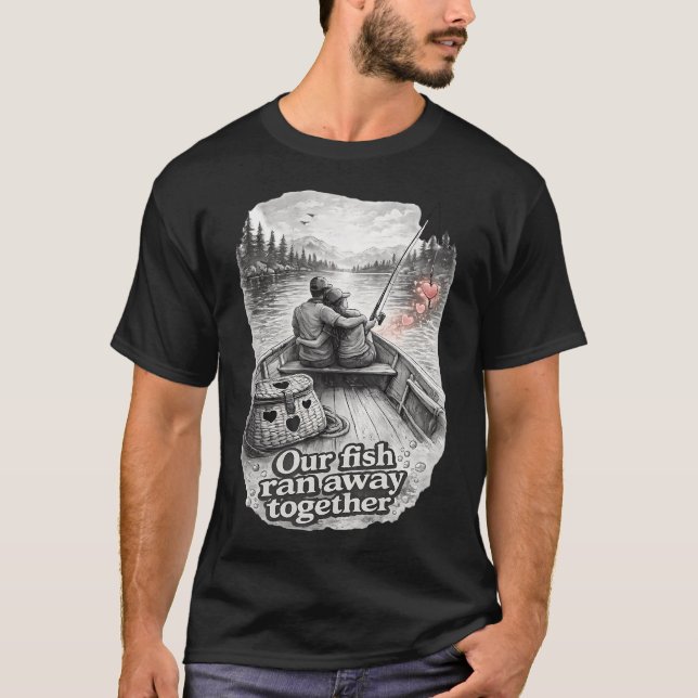 Camiseta Nuestros peces se escaparon juntos (Anverso)