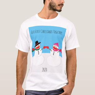 Camiseta Nuestros primeros hombres de nieve de Navidad 2020