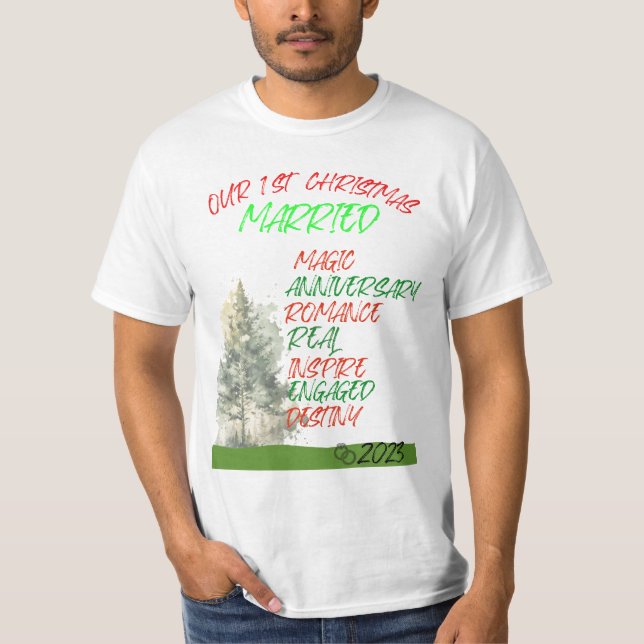 Camiseta Nuestros primeros Navidades casados 2023 (Anverso)