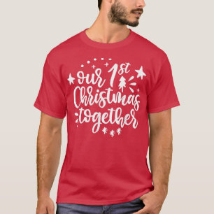 Camiseta Nuestros primeros Navidades de Navidad juntos 2022