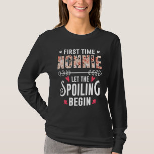 Camiseta Nueva abuela por primera vez Nonnie deja que comie