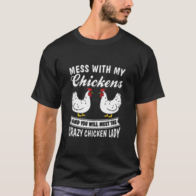 Camiseta Nueva agricultora de pollo (Anverso)