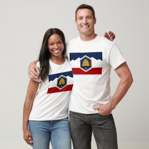 Camiseta Nueva bandera del estado de Utah