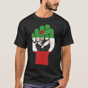 Camiseta Nueva bandera iraní con Chicas mujeres de apoyo a