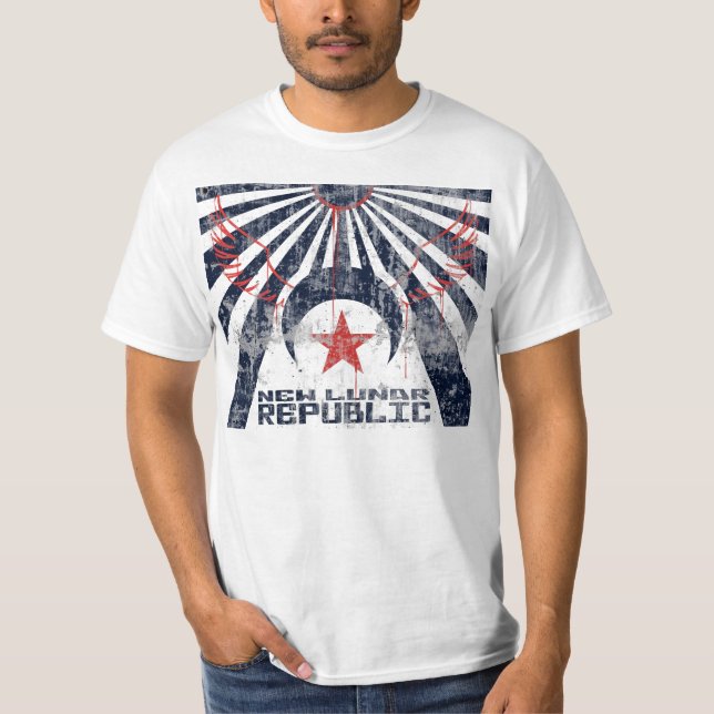 Camiseta Nueva bandera lunar de la república (Anverso)
