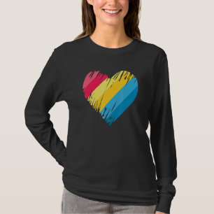 Camiseta Nueva Bandera Pansexual Lgbt Colores Del Corazón P
