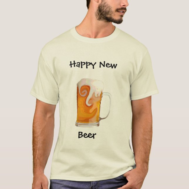 Camiseta Nueva cerveza feliz (Anverso)