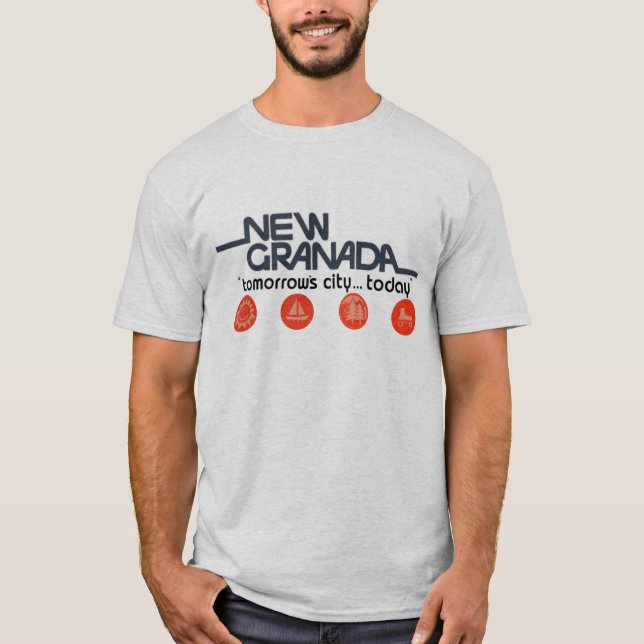 Camiseta Nueva ciudad de las mañanas de Granada hoy (Anverso)