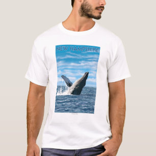 Camiseta Nueva escena de la ballena de HampshireHumpback