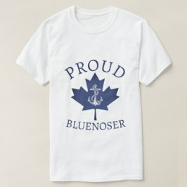 Camiseta Nueva Escocia Proud Bluenoser ancla hoja de arce T