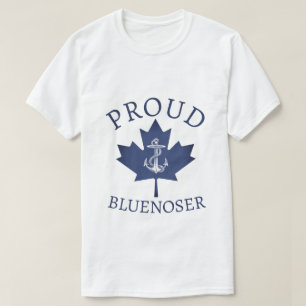 Camiseta Nueva Escocia Proud Bluenoser ancla hoja de arce T