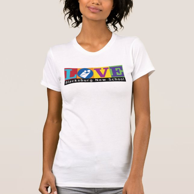 Camiseta Nueva escuela de Blacksburg Merch Camisas cortadas (Anverso)