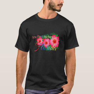 Camiseta Nueva familia de flores tropicales Port Richey Flo