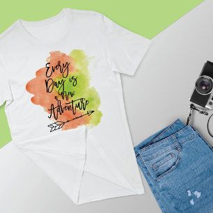Camiseta Nueva flecha de tinta de cita de aventuras